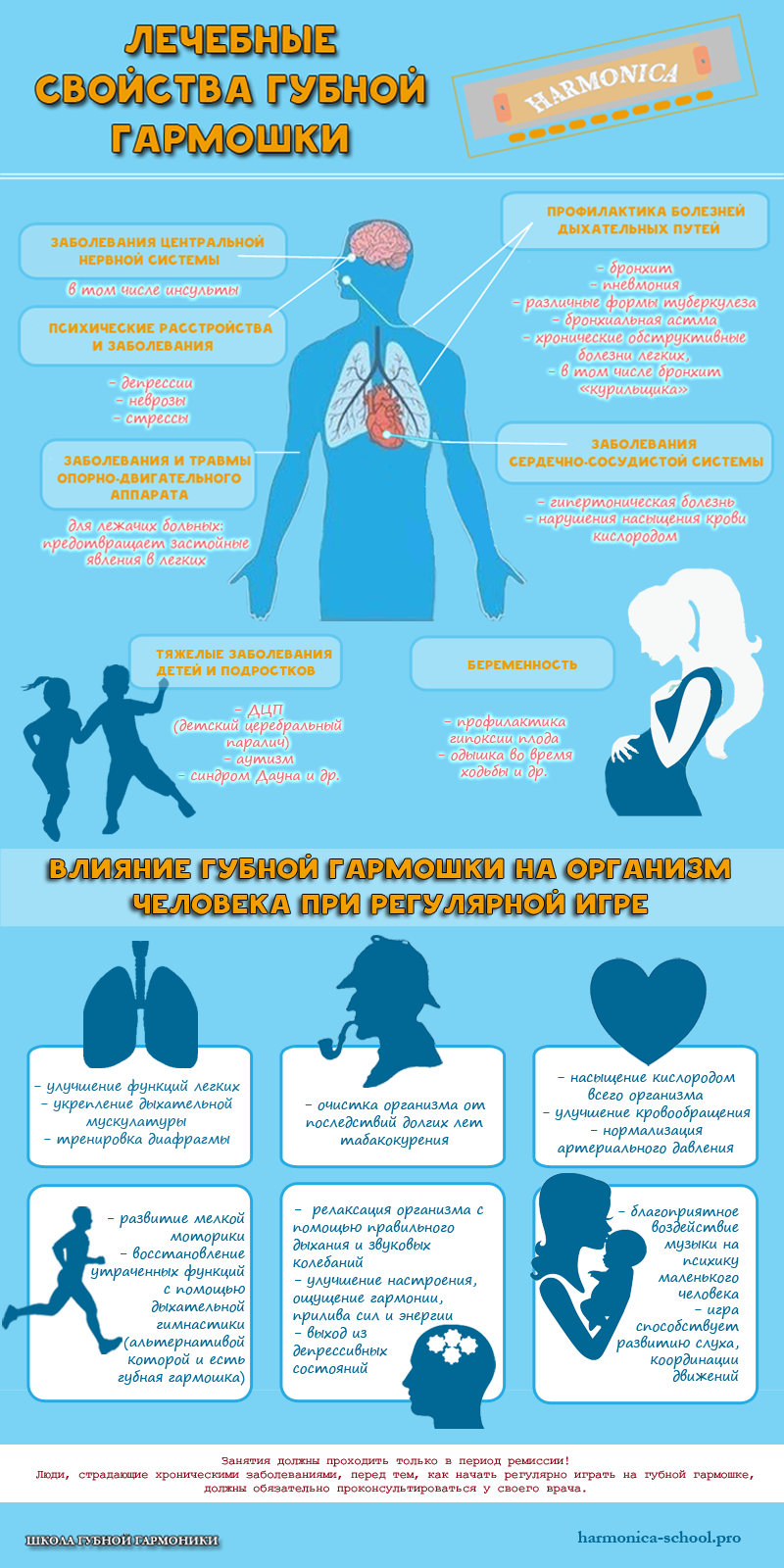 Инфографика: лечебные свойства губной гармошки | САМОУЧИТЕЛЬ ИГРЫ НА ГУБНОЙ  ГАРМОШКЕ